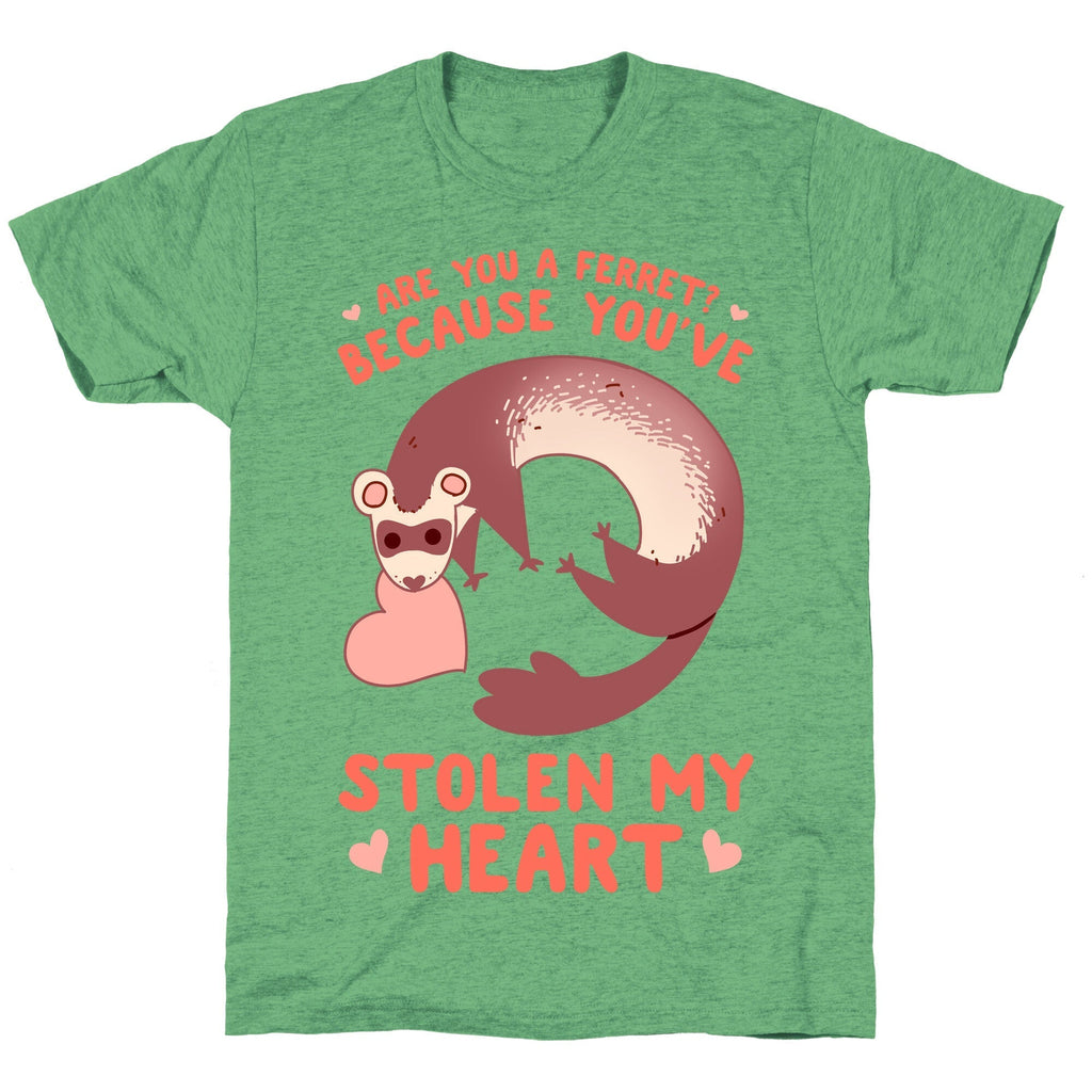 Are You A Ferret? Because You've Stolen My Heart Unisex Triblend Tee Style001 Hoodie, Sweatshirt | CoreVibeTees.com (Image 2)