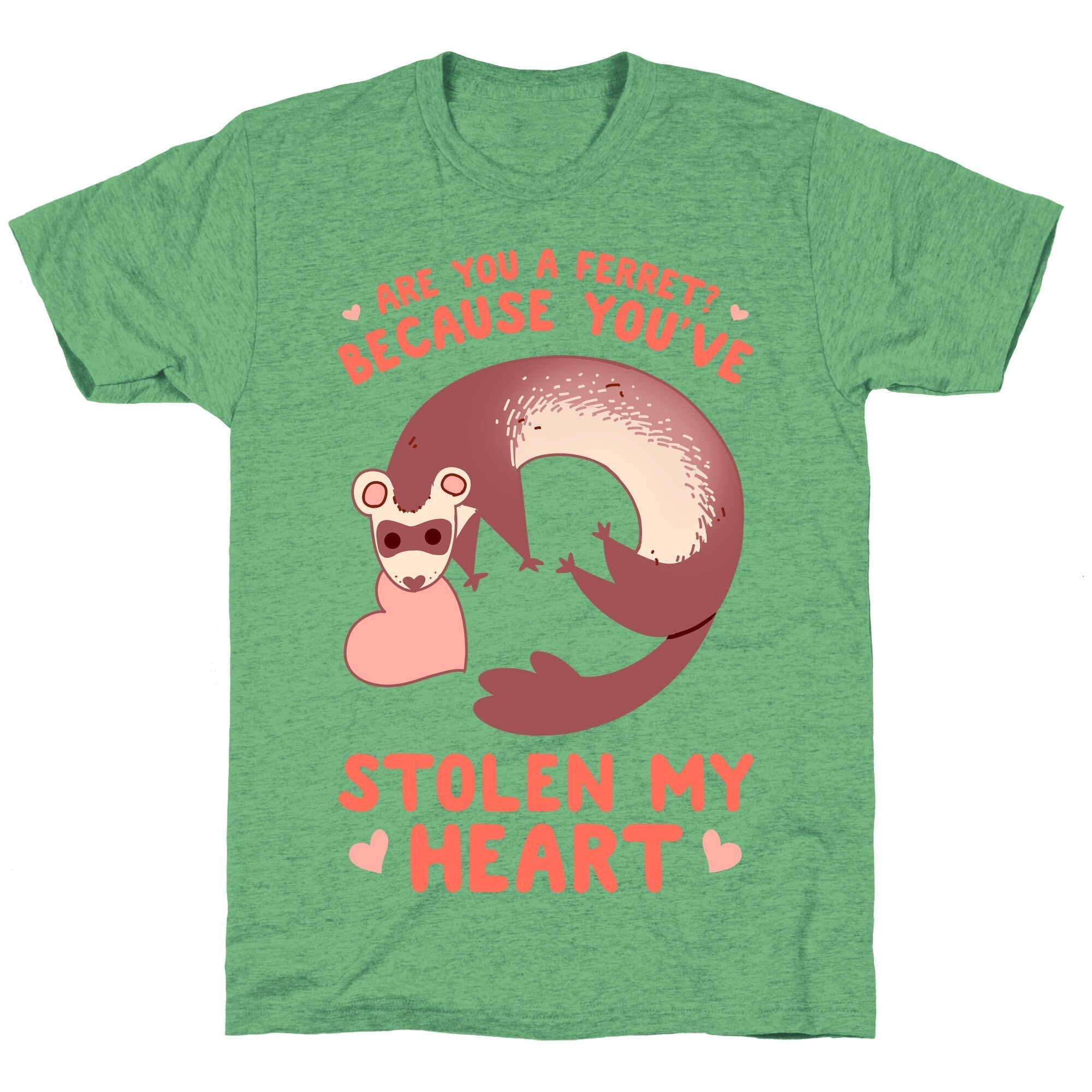 Are You A Ferret? Because You've Stolen My Heart Unisex Triblend Tee Style001 Hoodie, Sweatshirt | CoreVibeTees.com (Image 2)