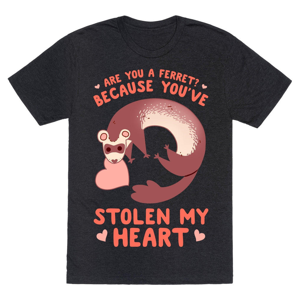 Are You A Ferret? Because You've Stolen My Heart Unisex Triblend Tee Style001 Hoodie, Sweatshirt | CoreVibeTees.com (Image 1)