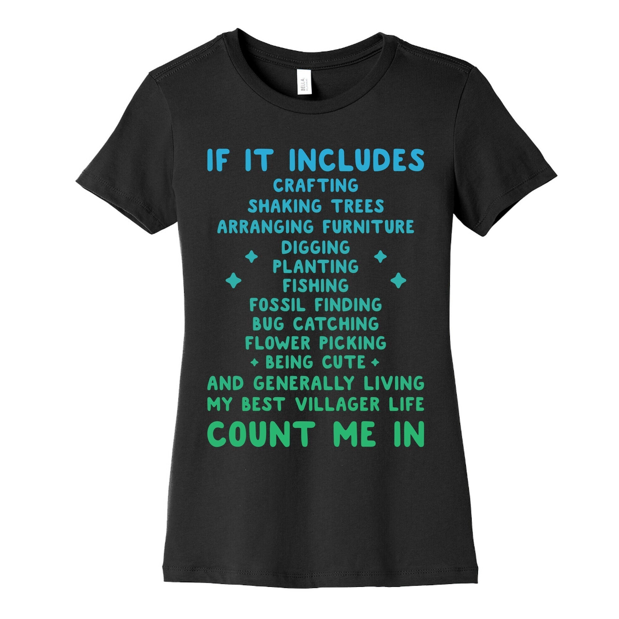 Animal Crossing Activities Count Me In Women's Cotton Tee Hoodie, Sweatshirt | CoreVibeTees.com (Image 5)