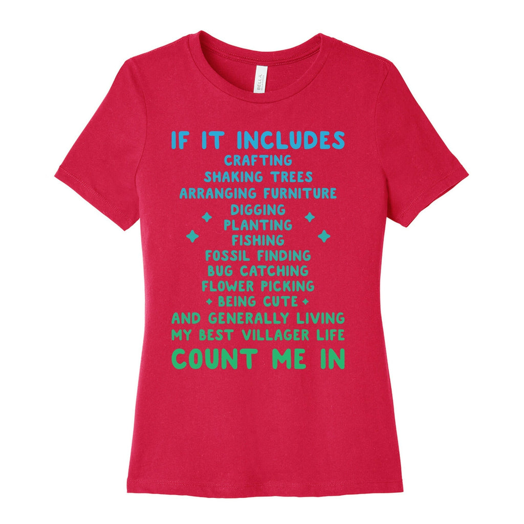 Animal Crossing Activities Count Me In Women's Cotton Tee Hoodie, Sweatshirt | CoreVibeTees.com (Image 2)