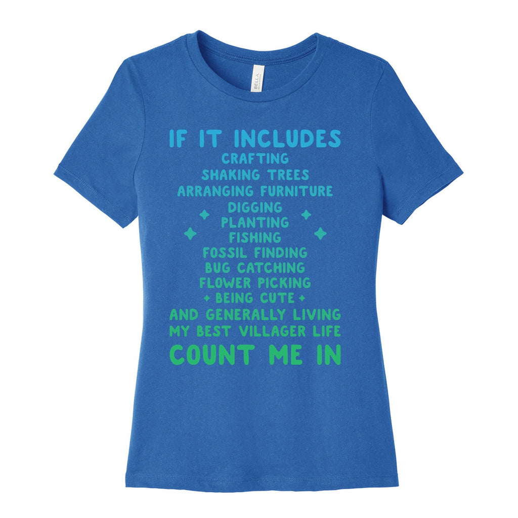 Animal Crossing Activities Count Me In Women's Cotton Tee Hoodie, Sweatshirt | CoreVibeTees.com (Image 3)