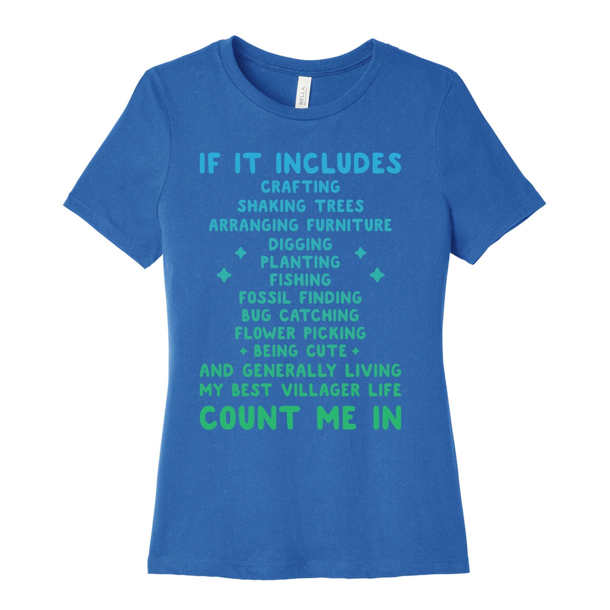 Animal Crossing Activities Count Me In Women's Cotton Tee Hoodie, Sweatshirt | CoreVibeTees.com (Image 3)