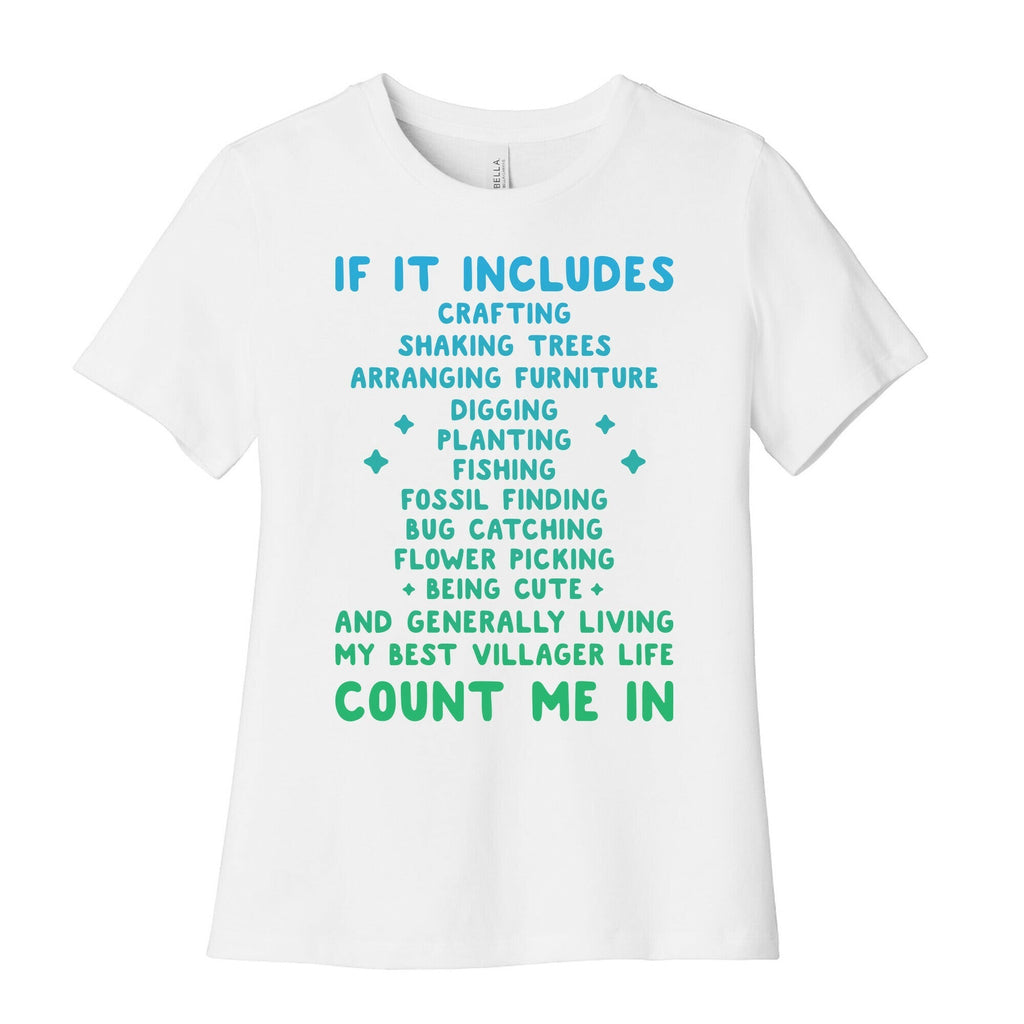 Animal Crossing Activities Count Me In Women's Cotton Tee Hoodie, Sweatshirt | CoreVibeTees.com (Image 4)