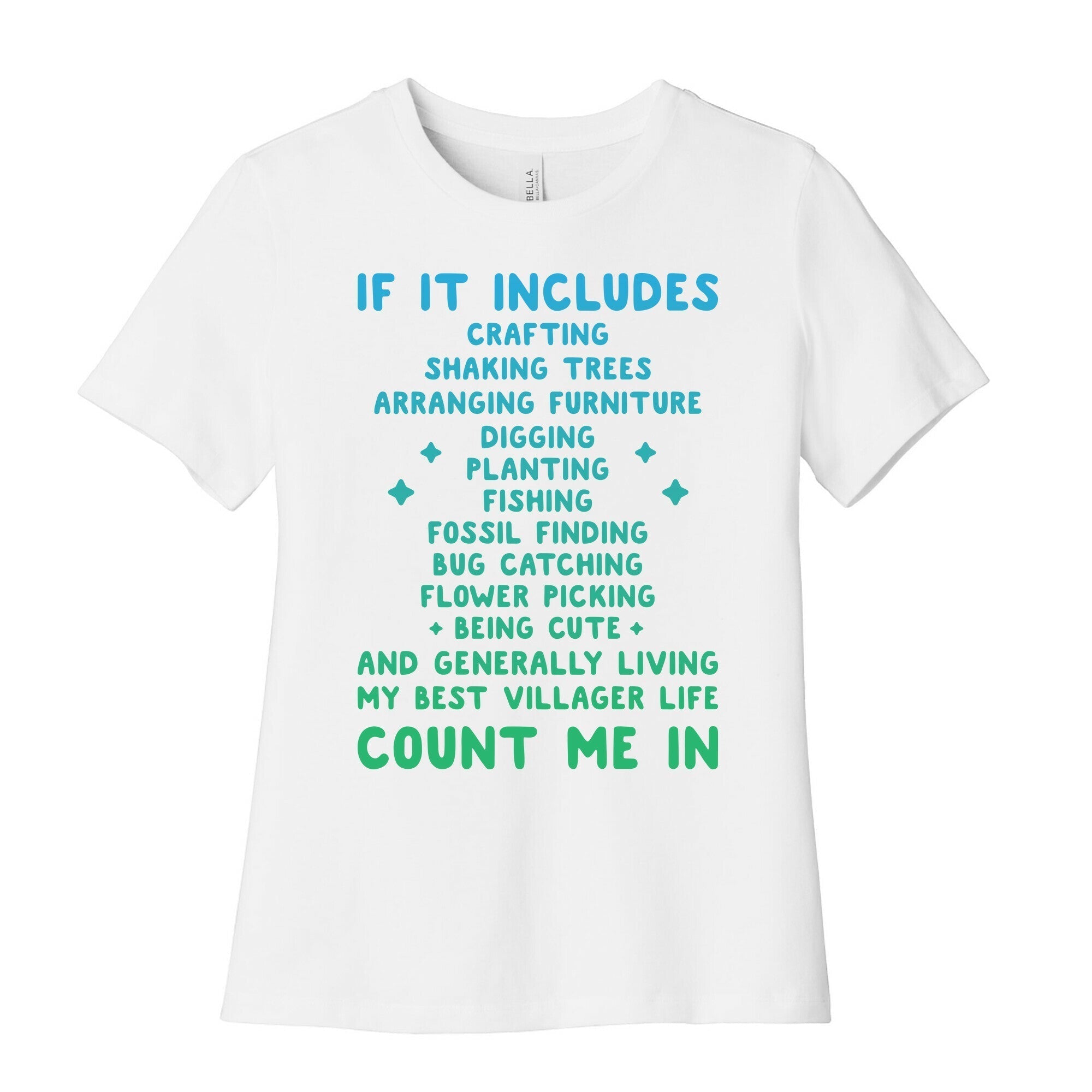 Animal Crossing Activities Count Me In Women's Cotton Tee Hoodie, Sweatshirt | CoreVibeTees.com (Image 4)