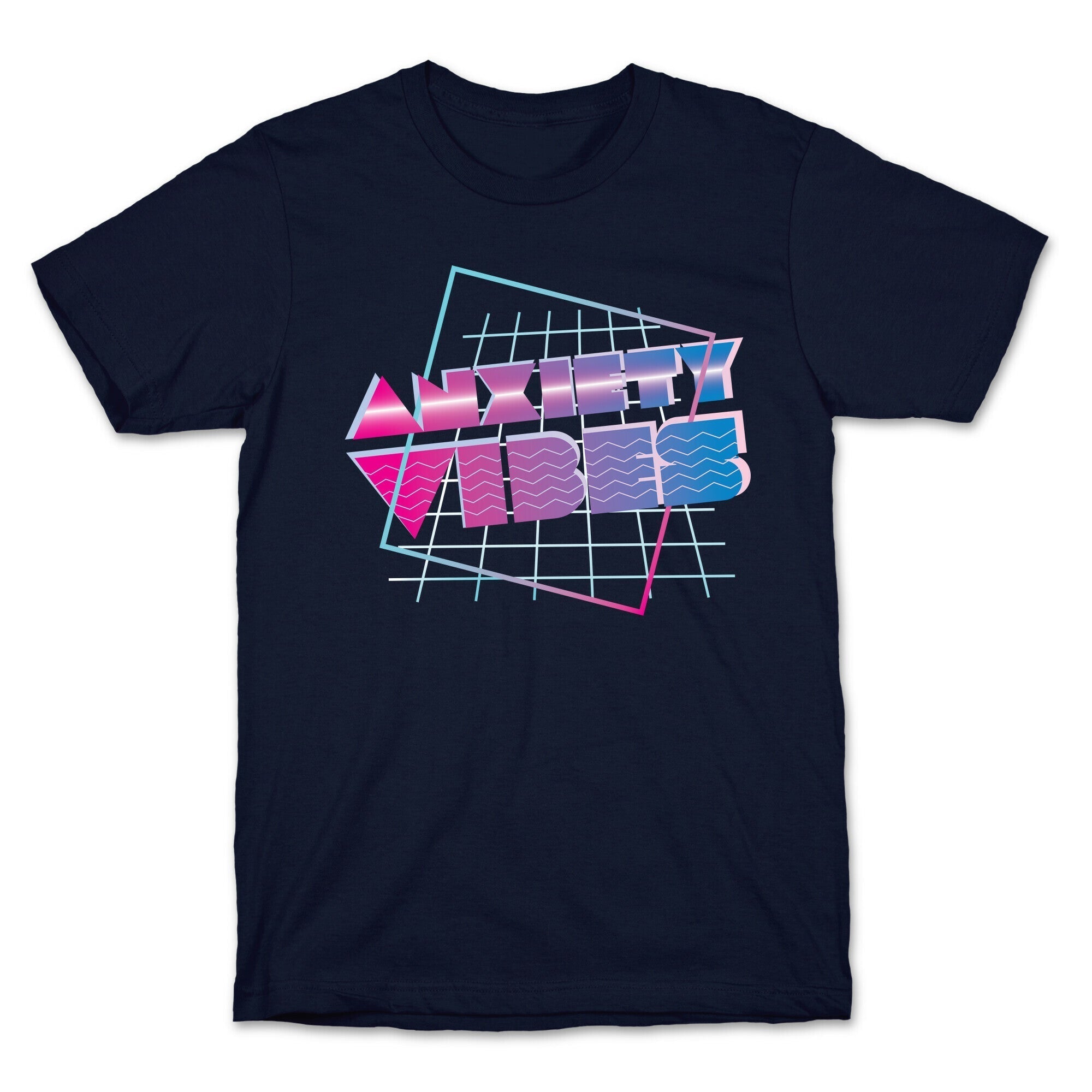 Anxiety Vibes Vaporwave T-Shirt Hoodie, Sweatshirt | CoreVibeTees.com (Image 4)