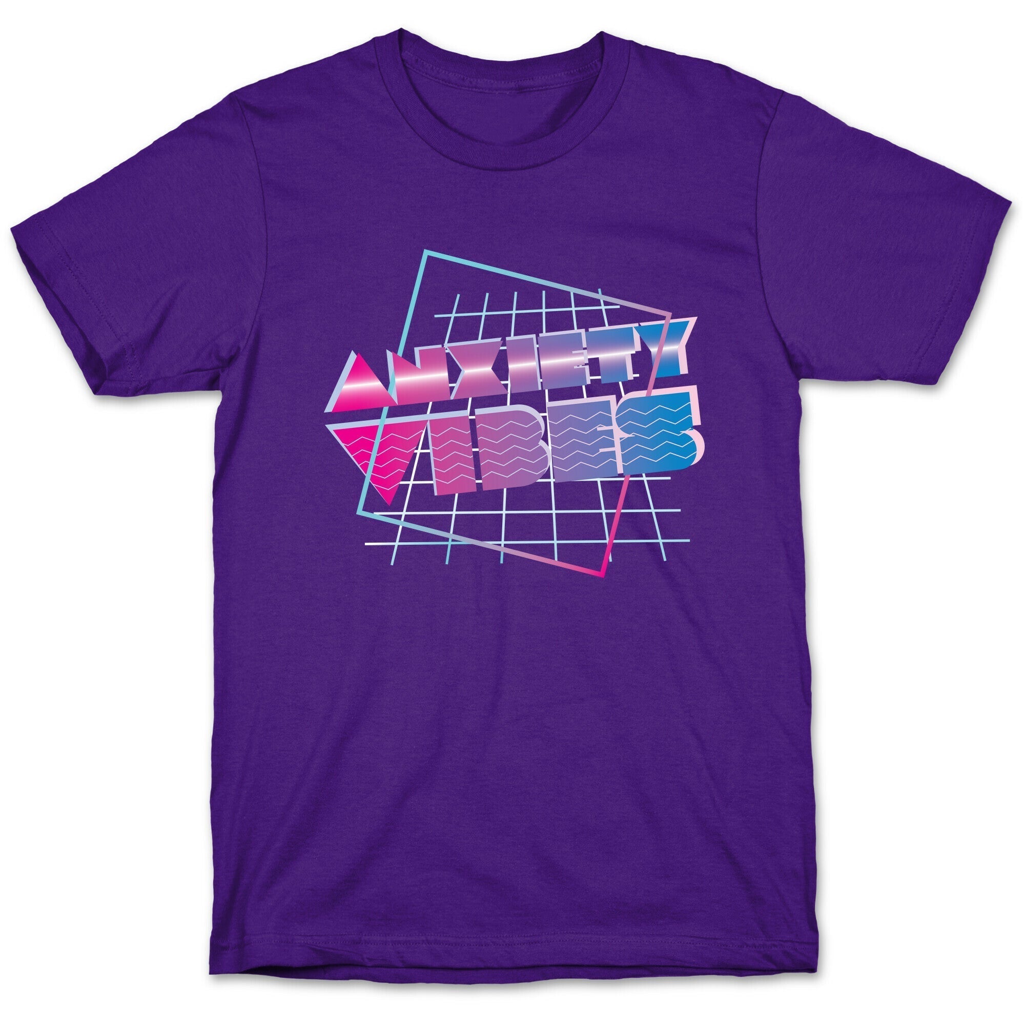 Anxiety Vibes Vaporwave T-Shirt Hoodie, Sweatshirt | CoreVibeTees.com (Image 5)
