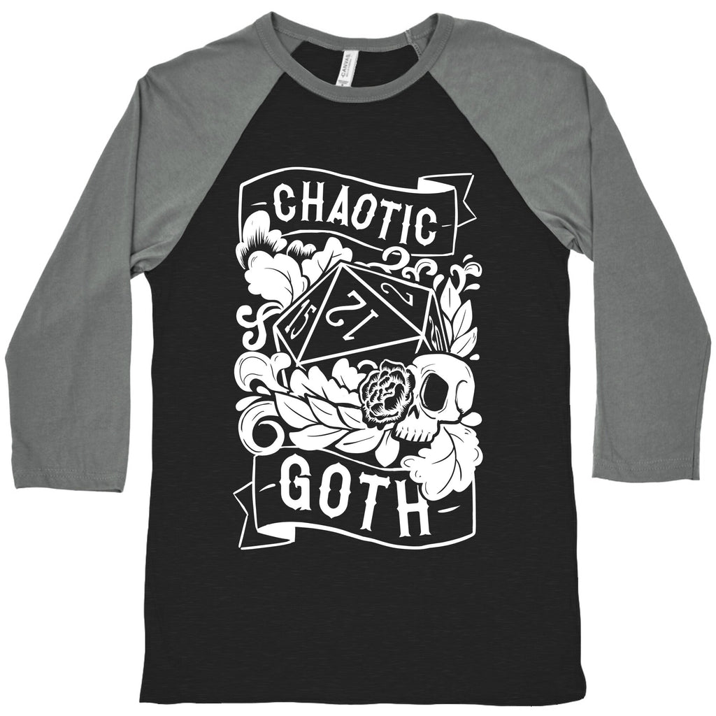 Chaotic Goth Baseball Tee Hoodie, Sweatshirt | CoreVibeTees.com (Image 1)