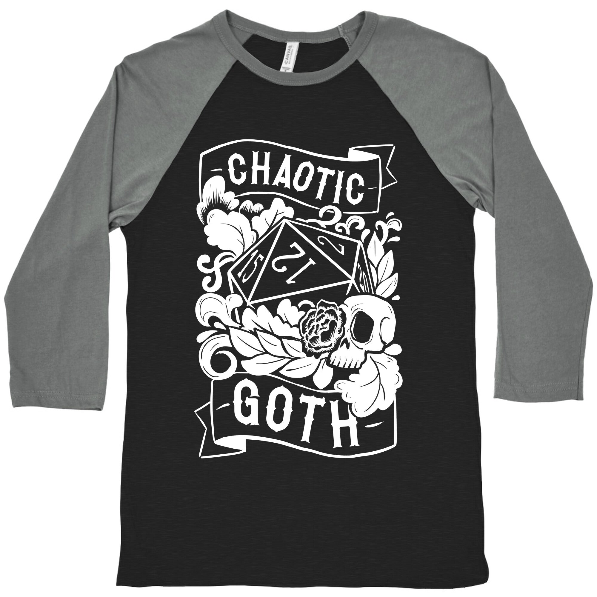 Chaotic Goth Baseball Tee Hoodie, Sweatshirt | CoreVibeTees.com (Image 1)