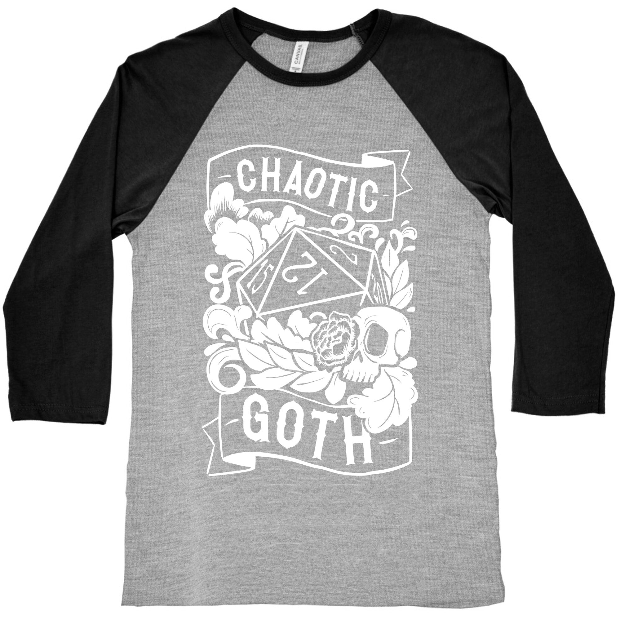 Chaotic Goth Baseball Tee Hoodie, Sweatshirt | CoreVibeTees.com (Image 2)