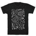 Black and White Plant Pattern T-Shirt Style001 Hoodie, Sweatshirt | CoreVibeTees.com (Image 1)