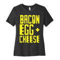 Bacon Egg + Cheese BOP Parody White Print Women's Cotton Tee Hoodie, Sweatshirt | CoreVibeTees.com (Image 1)