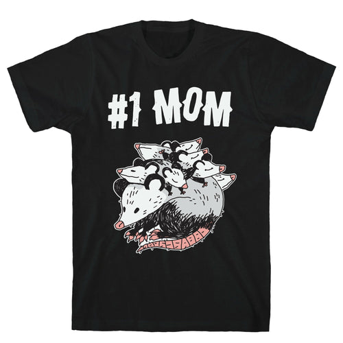 #1 Mom Opossum  T-Shirt Hoodie, Sweatshirt | CoreVibeTees.com (Image 1)