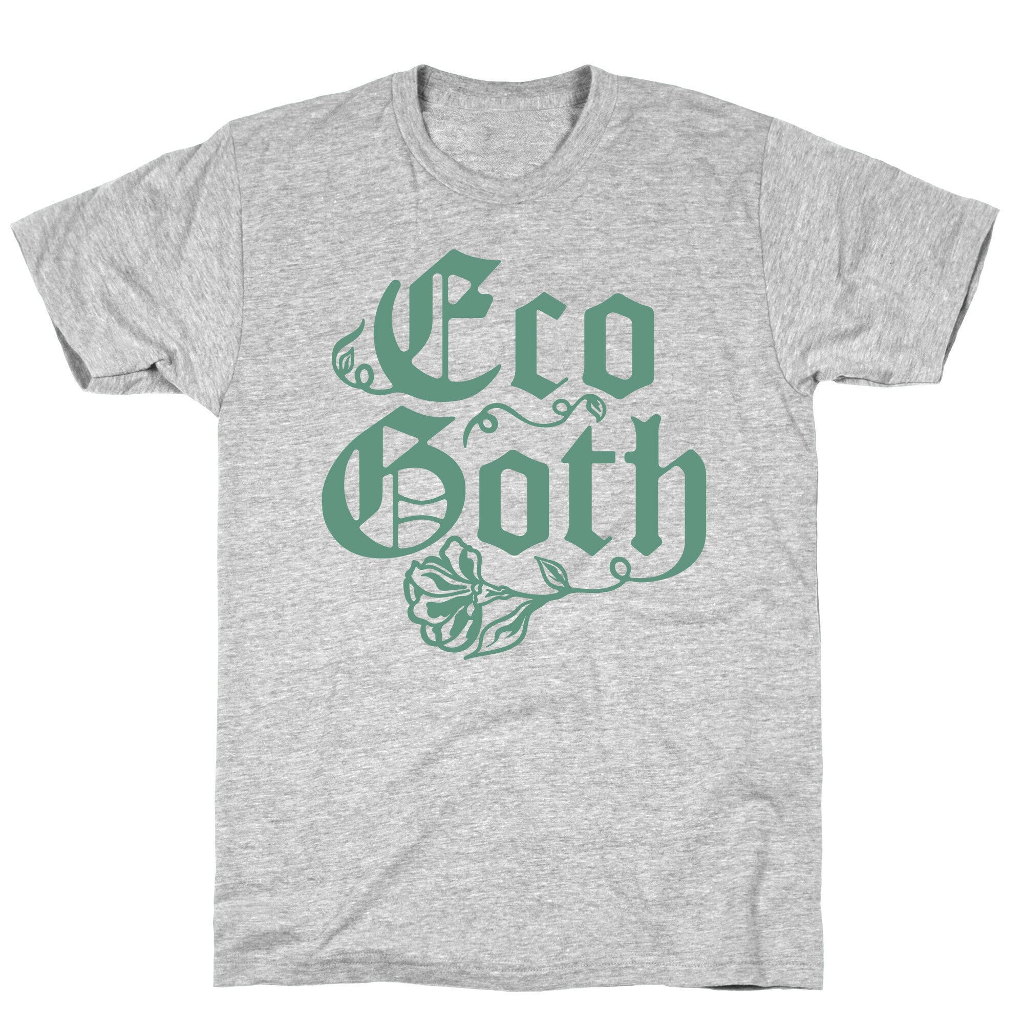 Eco Goth White Print T-Shirt Hoodie, Sweatshirt | CoreVibeTees.com (Image 2)