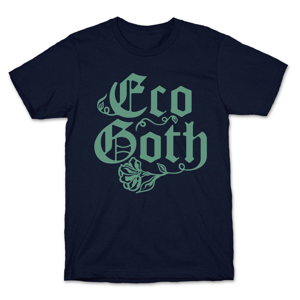 Eco Goth White Print T-Shirt Hoodie, Sweatshirt | CoreVibeTees.com (Image 4)