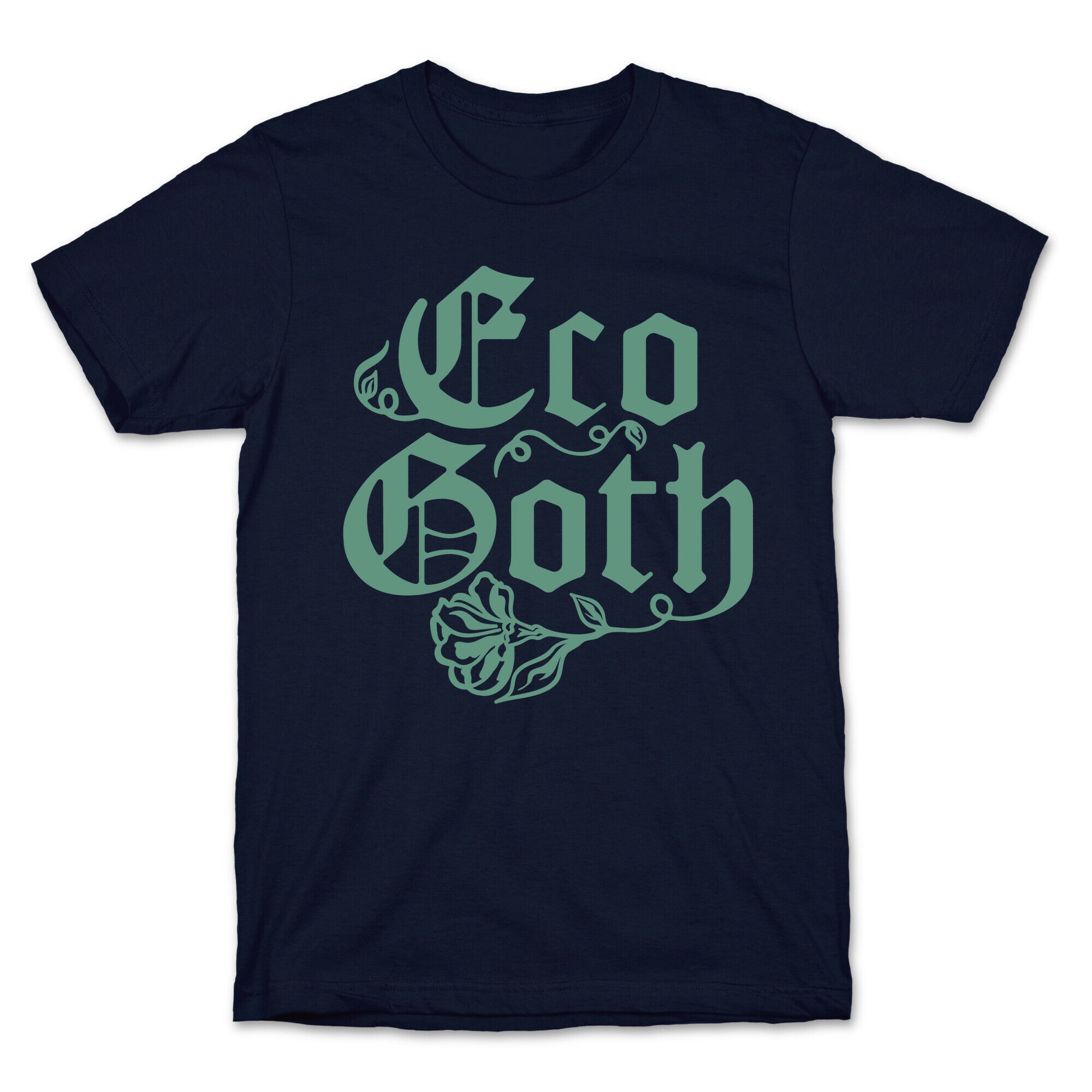 Eco Goth White Print T-Shirt Hoodie, Sweatshirt | CoreVibeTees.com (Image 4)