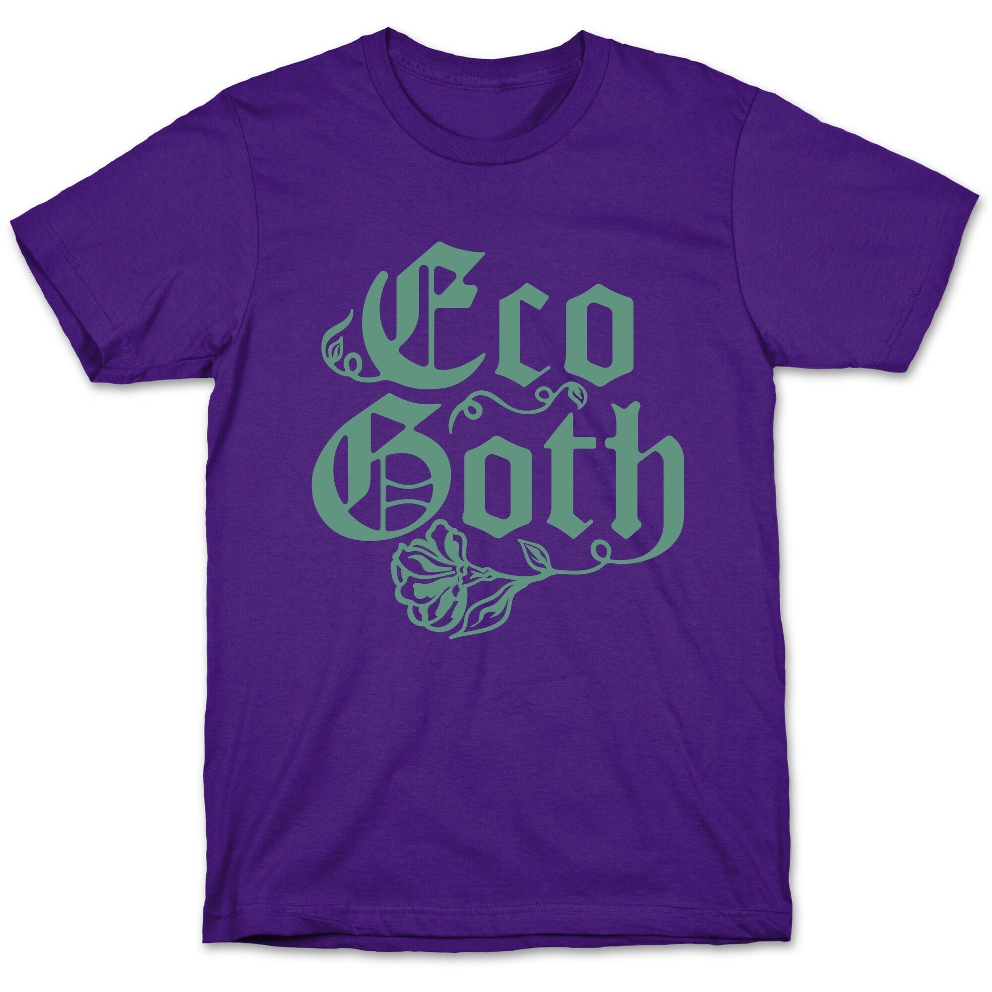 Eco Goth White Print T-Shirt Hoodie, Sweatshirt | CoreVibeTees.com (Image 5)
