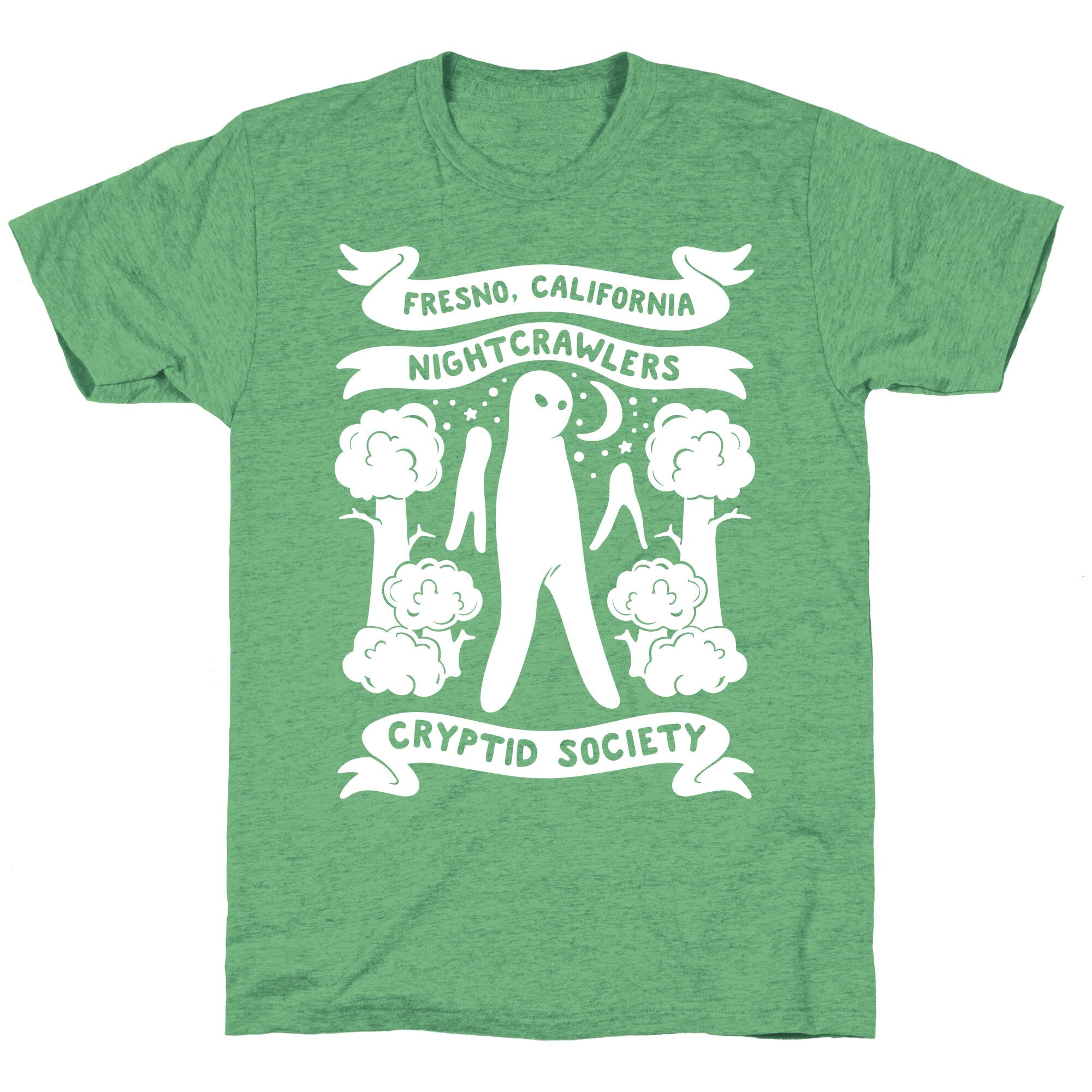 Fresno Nightcrawlers Cryptid Society White Print Unisex Triblend Tee Hoodie, Sweatshirt | CoreVibeTees.com (Image 2)