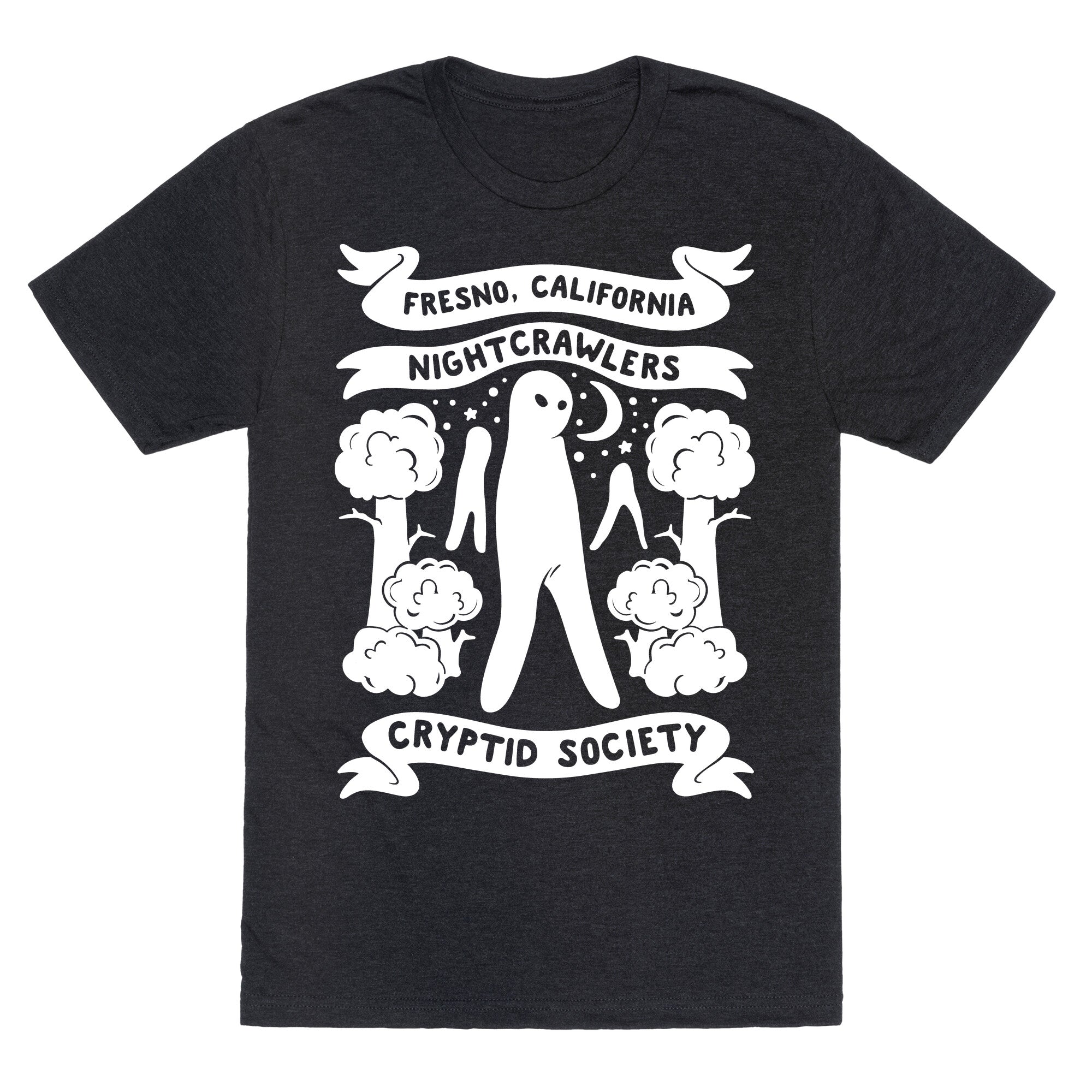 Fresno Nightcrawlers Cryptid Society White Print Unisex Triblend Tee Hoodie, Sweatshirt | CoreVibeTees.com (Image 1)