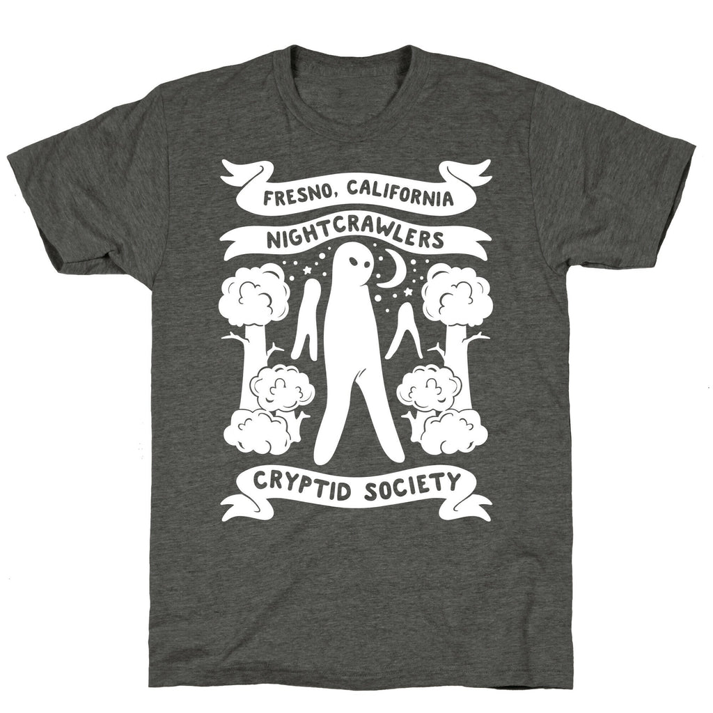 Fresno Nightcrawlers Cryptid Society White Print Unisex Triblend Tee Hoodie, Sweatshirt | CoreVibeTees.com (Image 3)