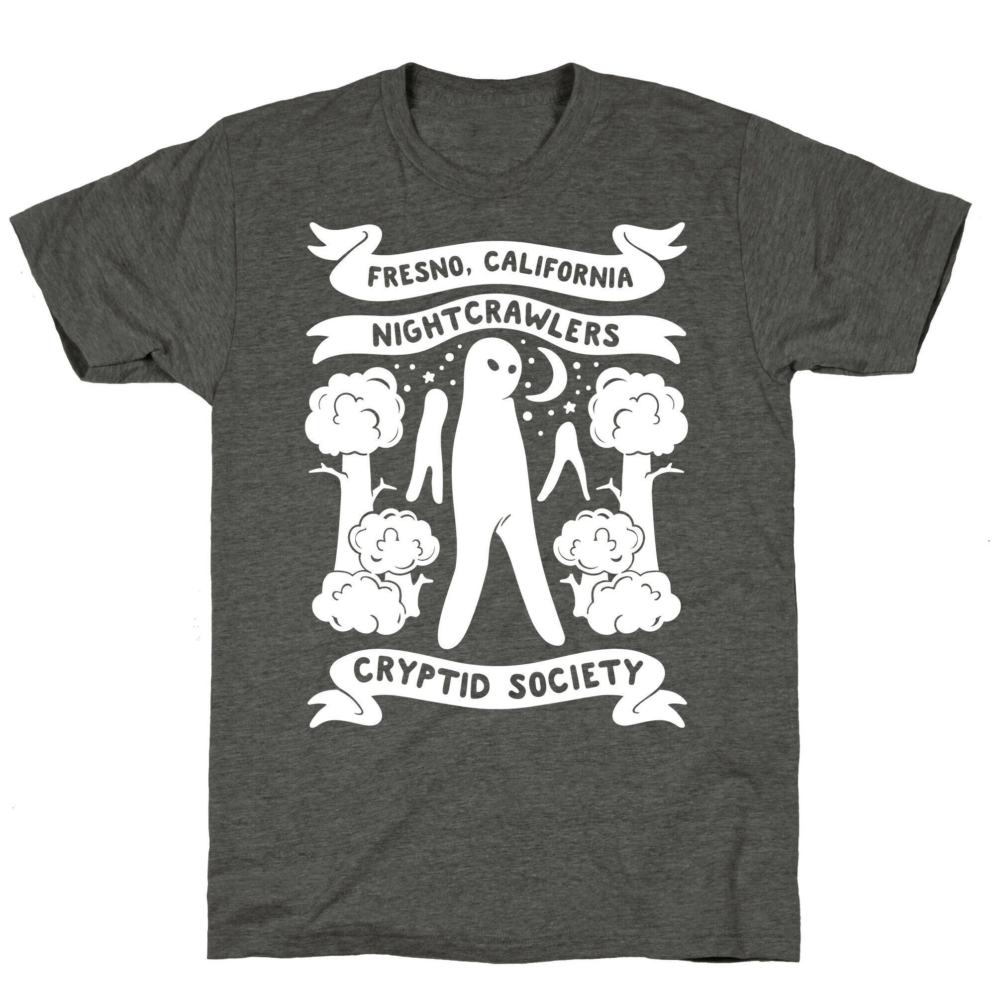 Fresno Nightcrawlers Cryptid Society White Print Unisex Triblend Tee Hoodie, Sweatshirt | CoreVibeTees.com (Image 3)