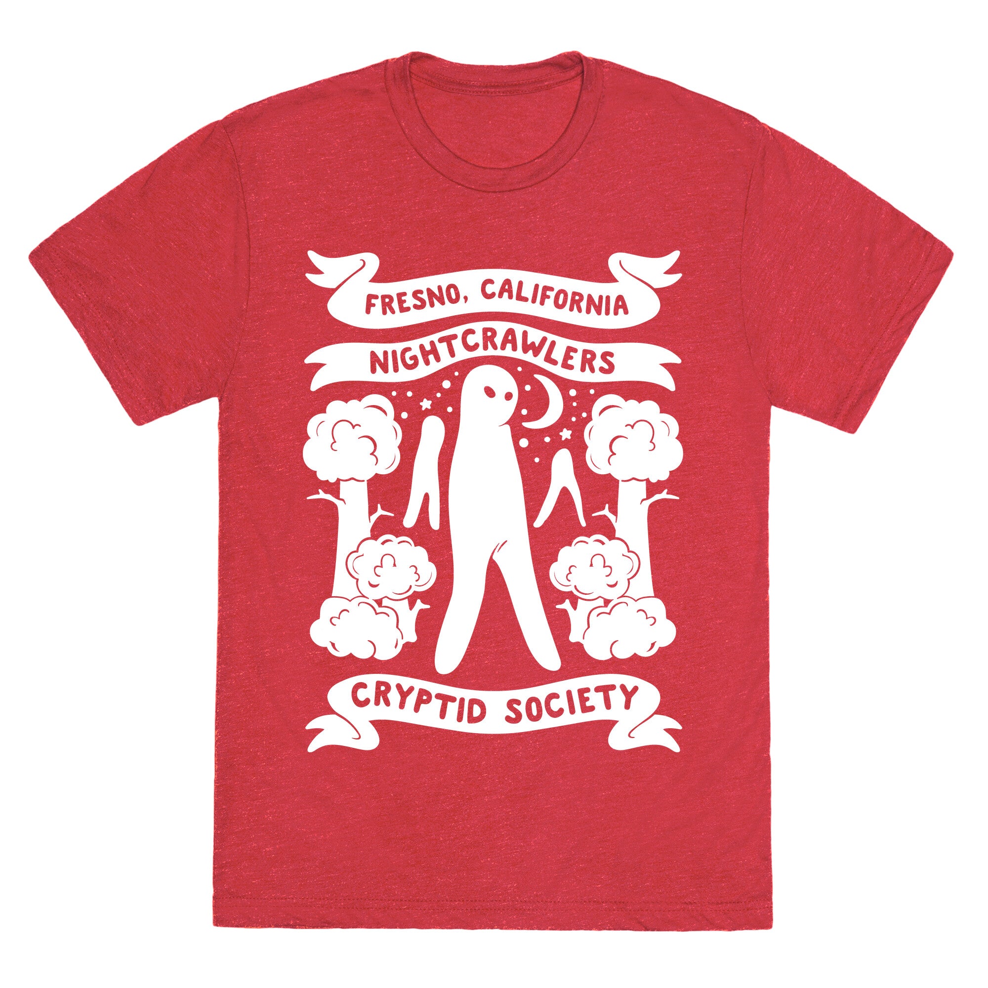 Fresno Nightcrawlers Cryptid Society White Print Unisex Triblend Tee Hoodie, Sweatshirt | CoreVibeTees.com (Image 4)