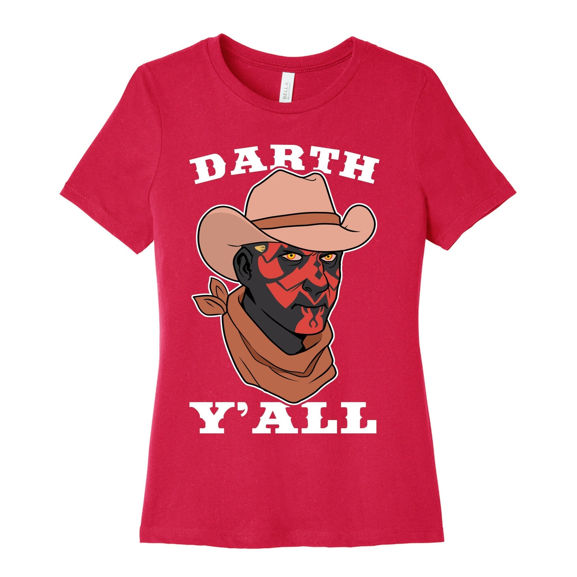 Darth Y'all Women's Cotton Tee Hoodie, Sweatshirt | CoreVibeTees.com (Image 2)