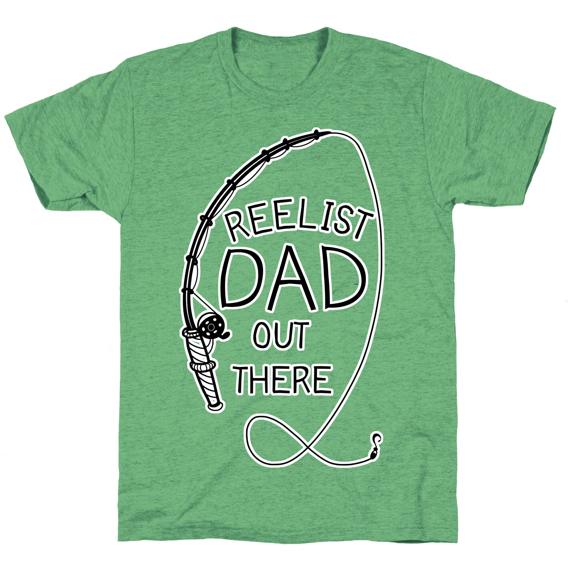 Reelist Dad Out There Fishing Unisex Triblend Tee Hoodie, Sweatshirt | CoreVibeTees.com (Image 2)