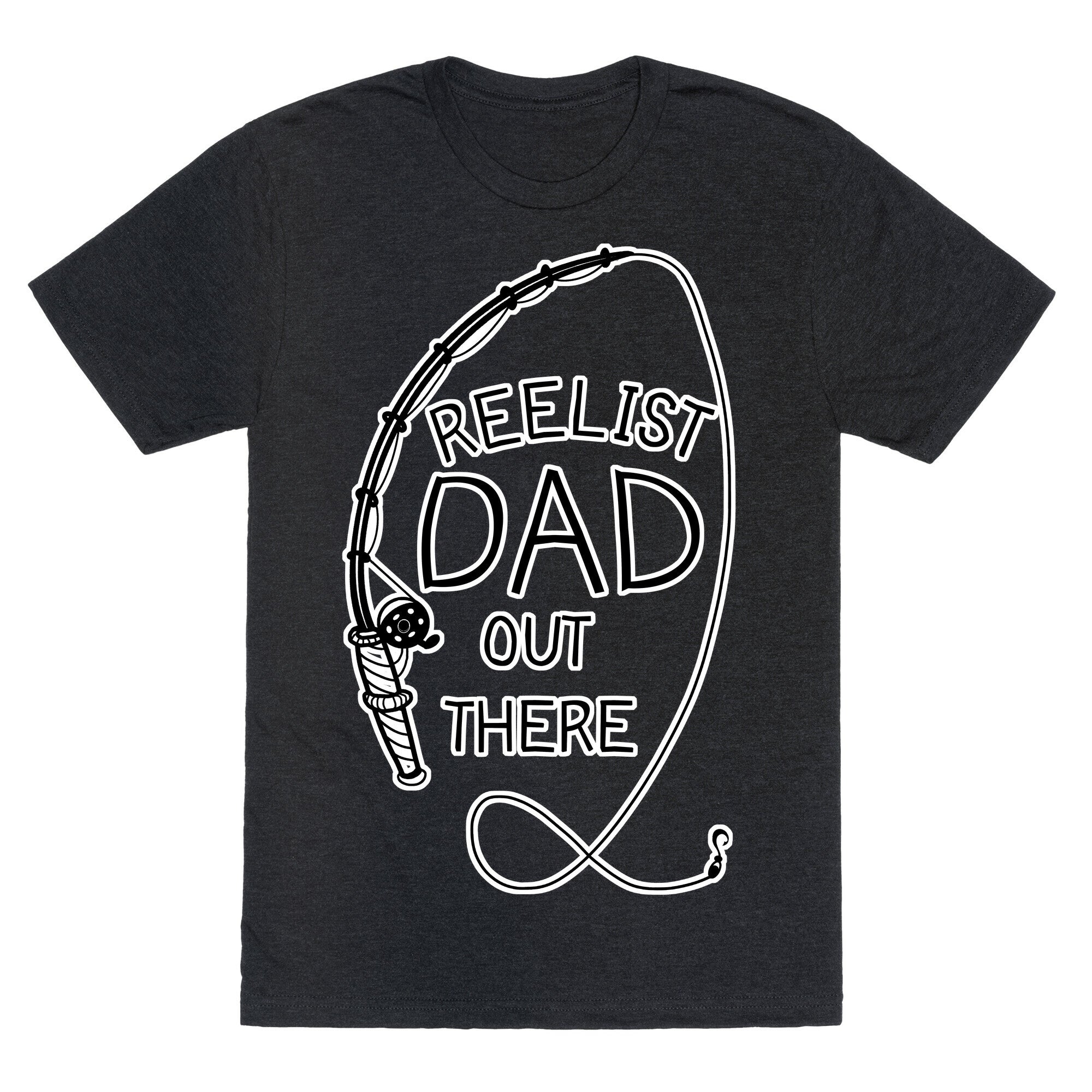 Reelist Dad Out There Fishing Unisex Triblend Tee Hoodie, Sweatshirt | CoreVibeTees.com (Image 1)