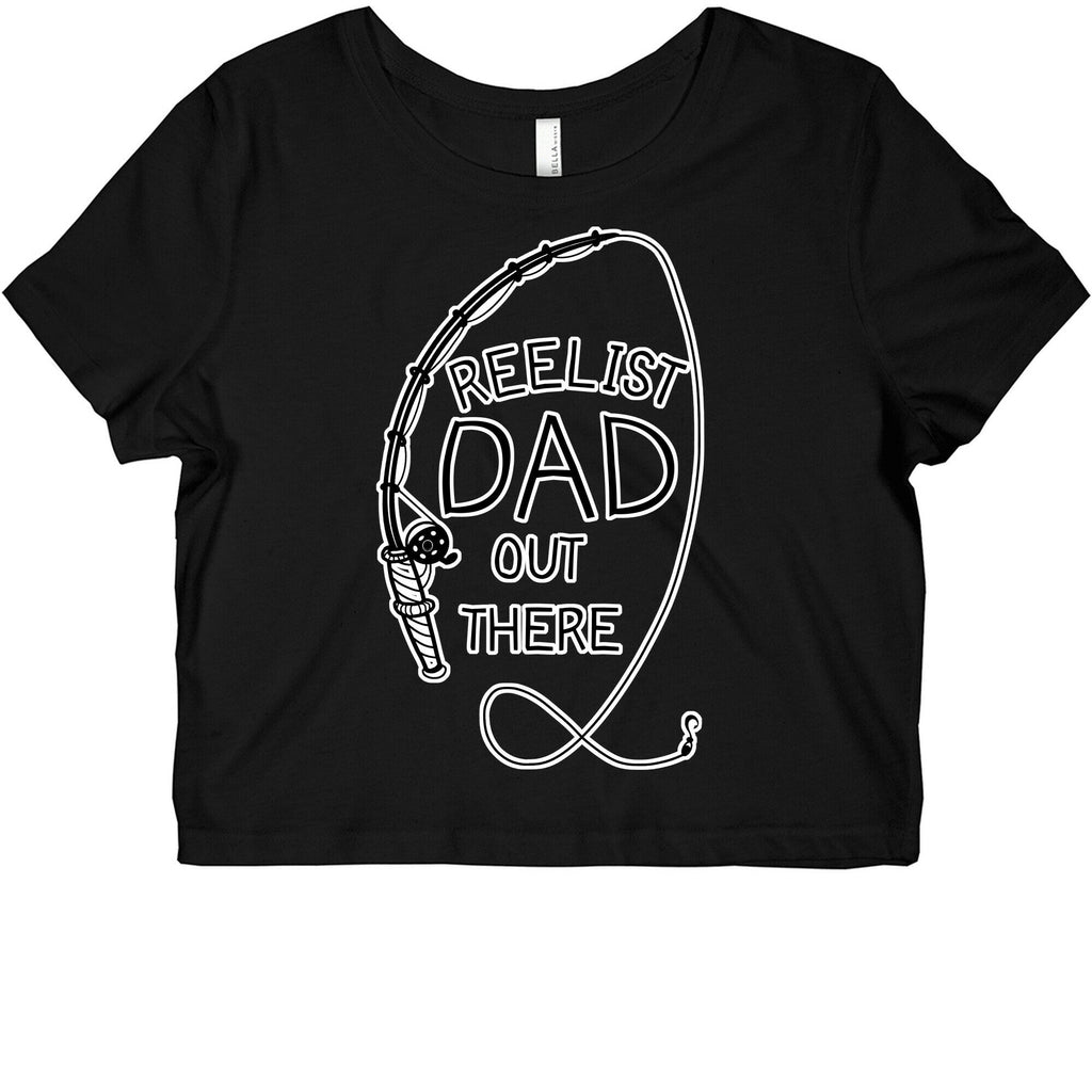 Reelist Dad Out There Fishing Graphic Baby Tee Hoodie, Sweatshirt | CoreVibeTees.com (Image 1)