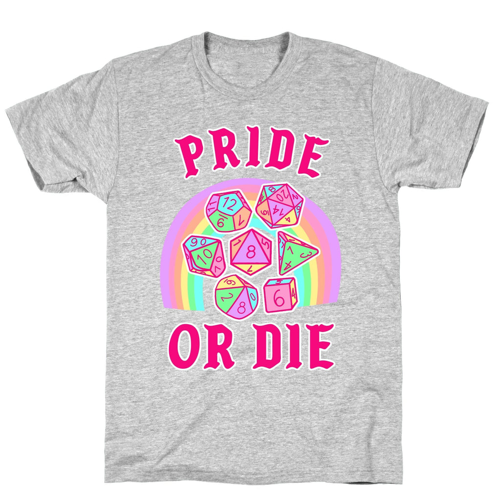 Pride or Die DnD Dice Pastel T-Shirt Hoodie, Sweatshirt | CoreVibeTees.com (Image 2)