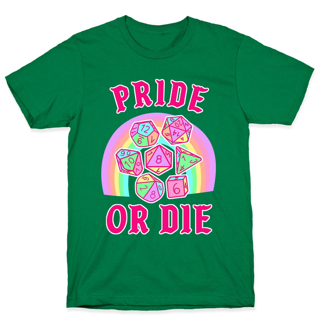 Pride or Die DnD Dice Pastel T-Shirt Hoodie, Sweatshirt | CoreVibeTees.com (Image 3)