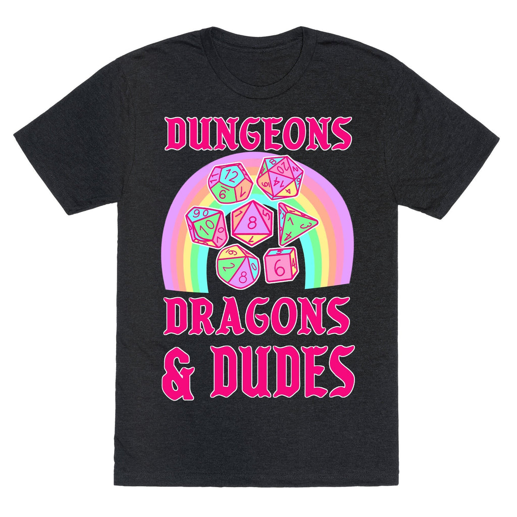 DnD & Dudes Dice Pastel Unisex Triblend Tee Hoodie, Sweatshirt | CoreVibeTees.com (Image 1)