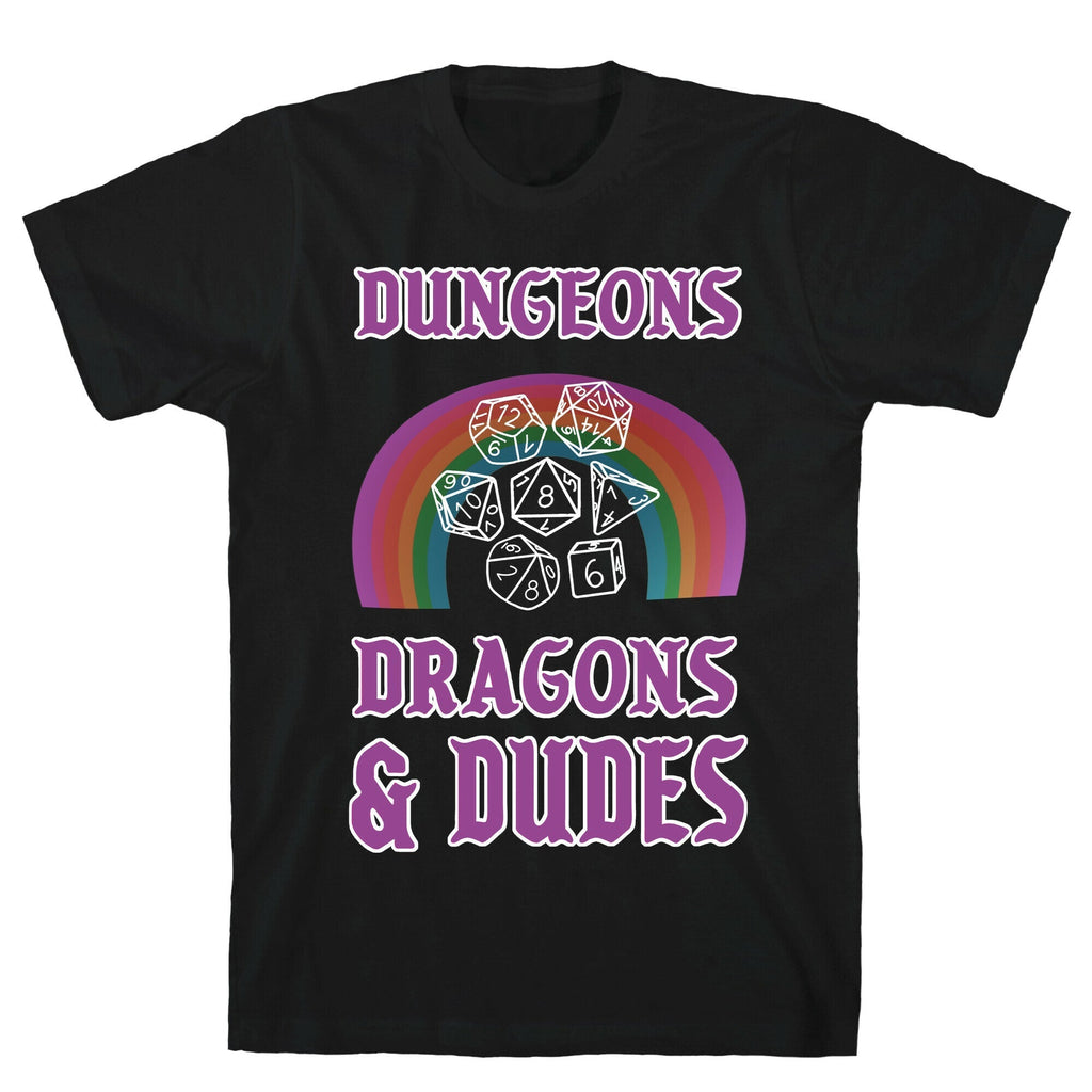 DnD & Dudes White Dice T-Shirt Hoodie, Sweatshirt | CoreVibeTees.com (Image 1)
