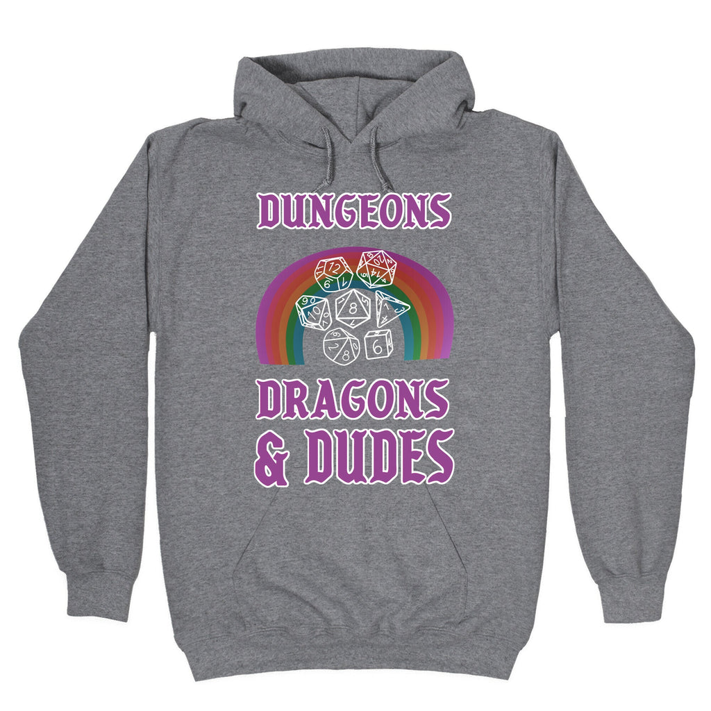 DnD & Dudes White Dice Hoodie T-Shirts, Sweatshirt | CoreVibeTees.com (Image 1)