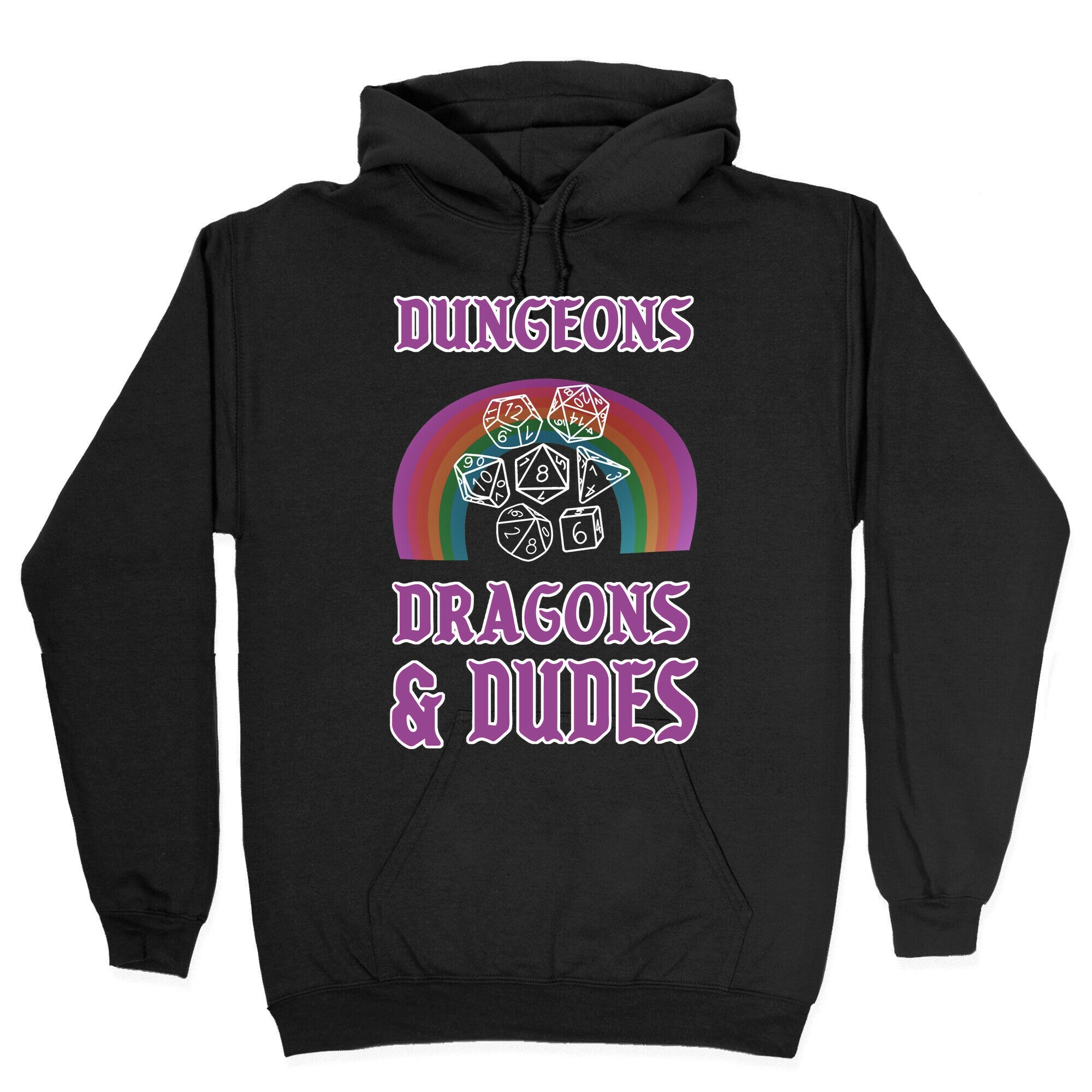 DnD & Dudes White Dice Hoodie T-Shirts, Sweatshirt | CoreVibeTees.com (Image 2)
