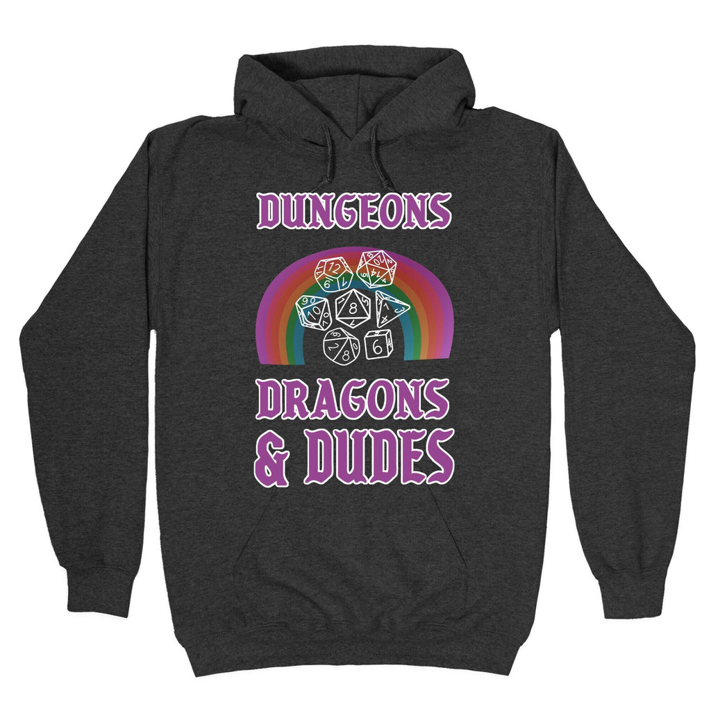 DnD & Dudes White Dice Hoodie T-Shirts, Sweatshirt | CoreVibeTees.com (Image 3)