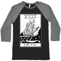 Badly Drawn Tarots: Death Baseball Tee Hoodie, Sweatshirt | CoreVibeTees.com (Image 1)
