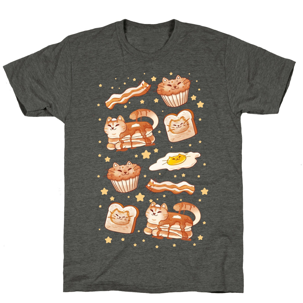 Breakfast Cats Unisex Triblend Tee Hoodie, Sweatshirt | CoreVibeTees.com (Image 2)