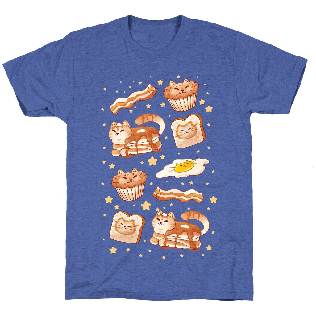 Breakfast Cats Unisex Triblend Tee Hoodie, Sweatshirt | CoreVibeTees.com (Image 4)