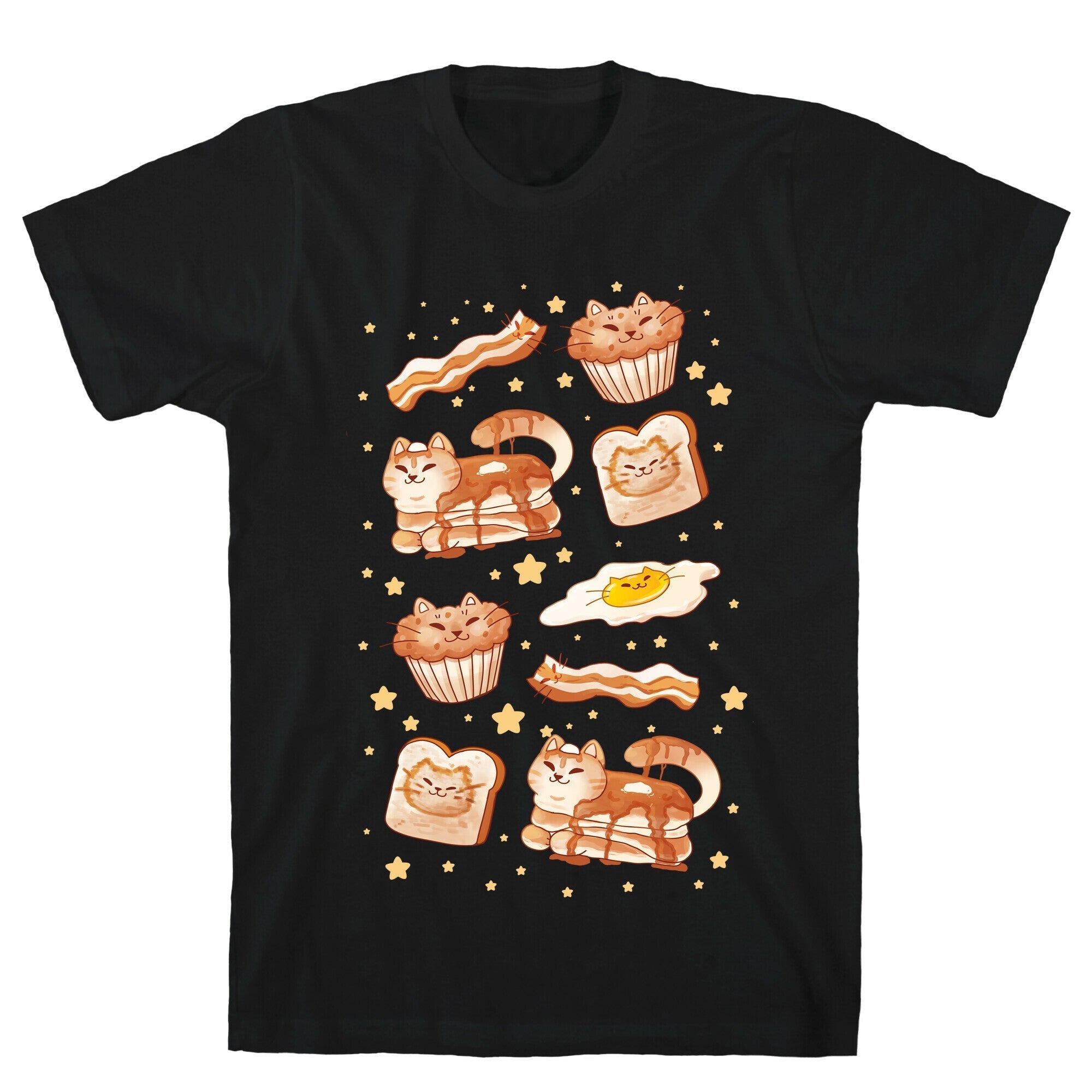 Breakfast Cats T-Shirt Hoodie, Sweatshirt | CoreVibeTees.com (Image 1)