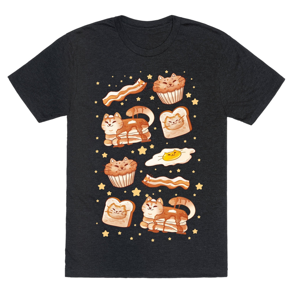 Breakfast Cats Unisex Triblend Tee Style001 Hoodie, Sweatshirt | CoreVibeTees.com (Image 1)