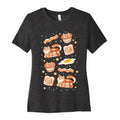 Breakfast Cats Women's Cotton Tee Hoodie, Sweatshirt | CoreVibeTees.com (Image 1)