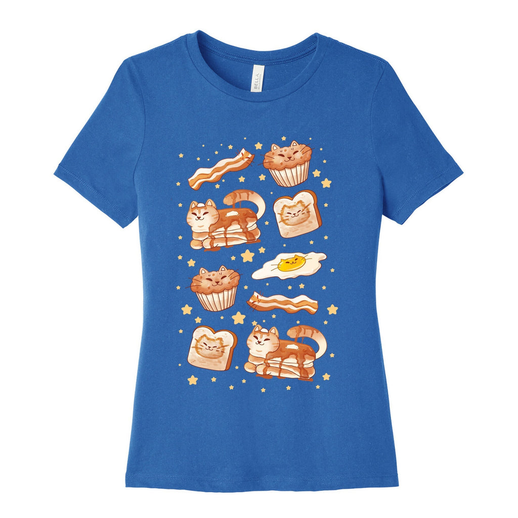 Breakfast Cats Women's Cotton Tee Hoodie, Sweatshirt | CoreVibeTees.com (Image 3)