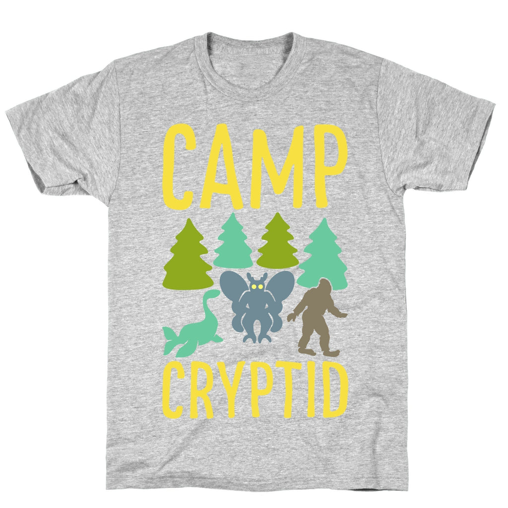Camp Cryptid White Print T-Shirt Hoodie, Sweatshirt | CoreVibeTees.com (Image 2)
