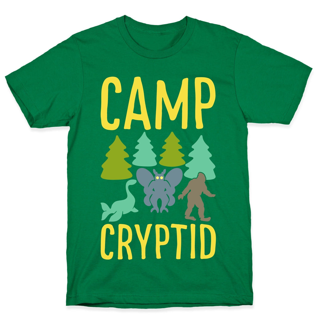 Camp Cryptid White Print T-Shirt Hoodie, Sweatshirt | CoreVibeTees.com (Image 3)