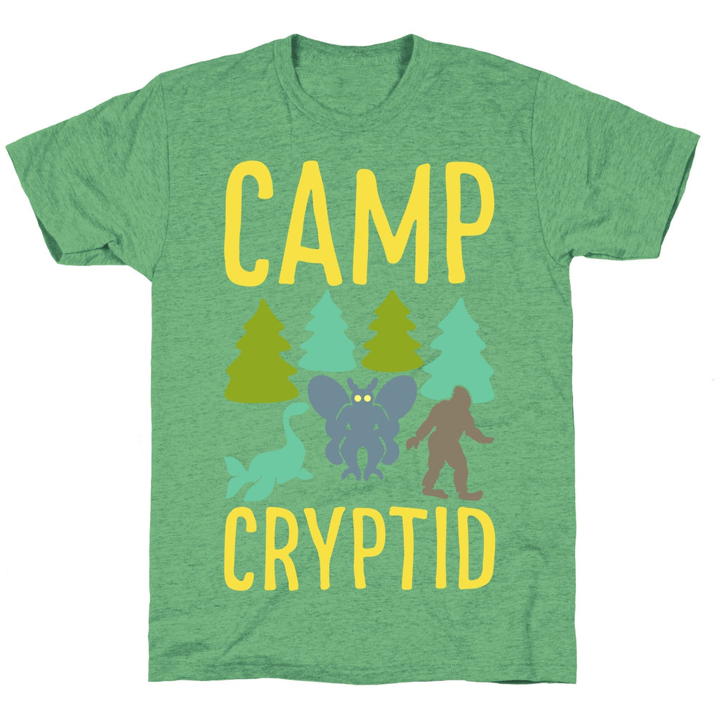 Camp Cryptid White Print Unisex Triblend Tee Hoodie, Sweatshirt | CoreVibeTees.com (Image 2)