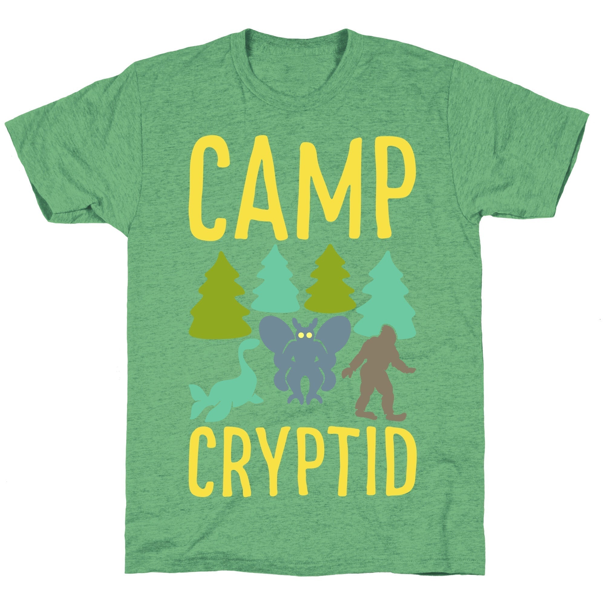 Camp Cryptid White Print Unisex Triblend Tee Hoodie, Sweatshirt | CoreVibeTees.com (Image 2)