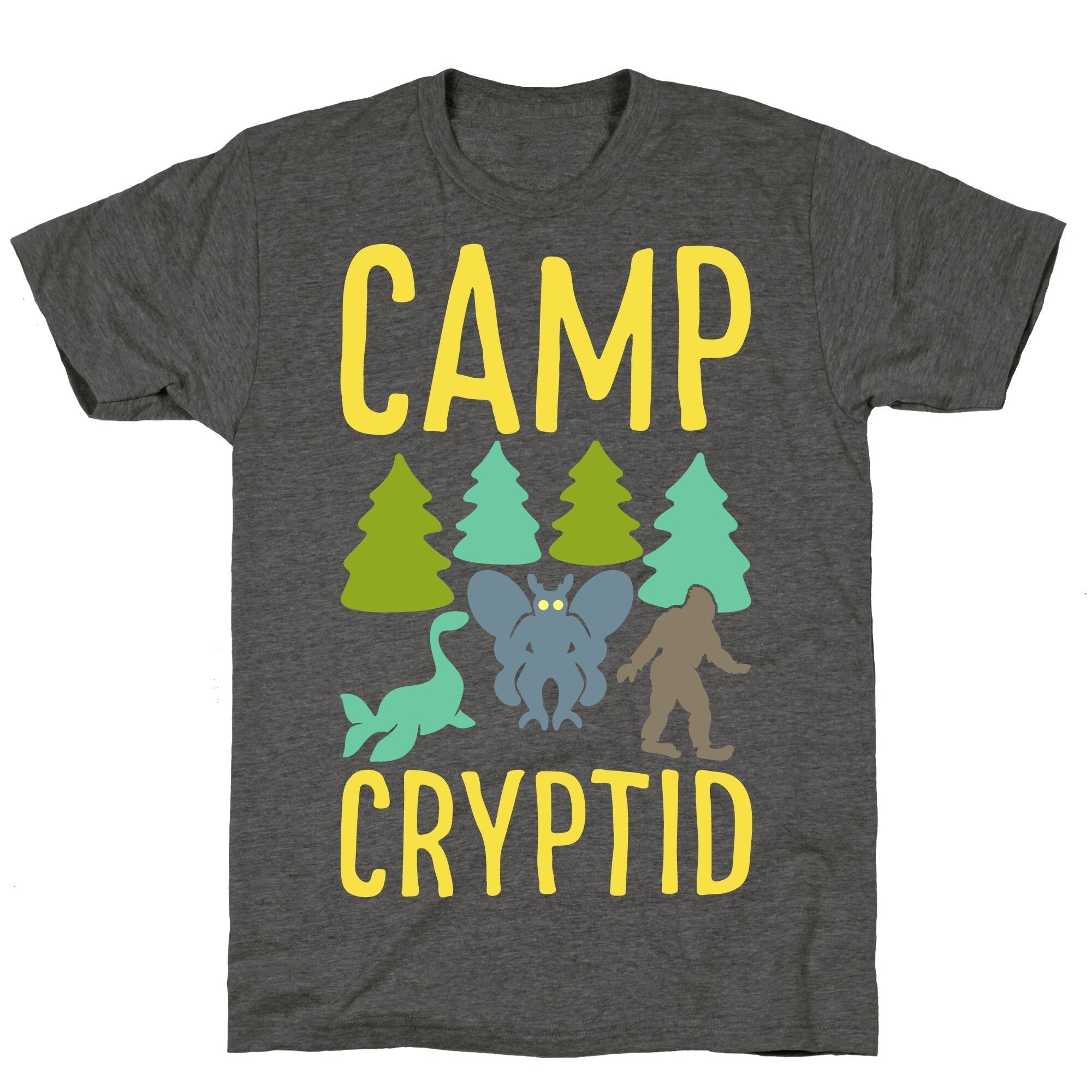 Camp Cryptid White Print Unisex Triblend Tee Hoodie, Sweatshirt | CoreVibeTees.com (Image 3)