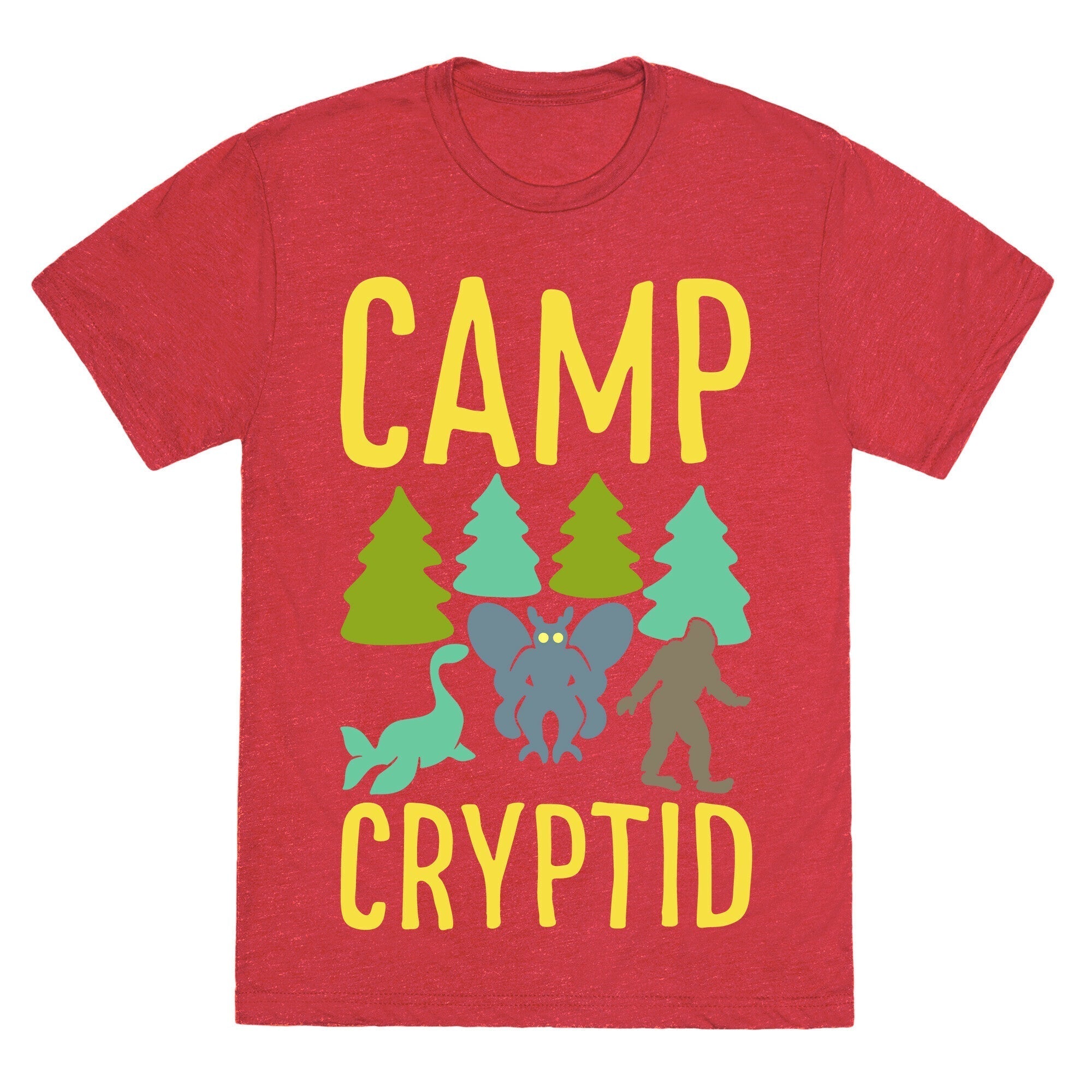 Camp Cryptid White Print Unisex Triblend Tee Hoodie, Sweatshirt | CoreVibeTees.com (Image 4)